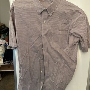 Travis Mathew Purple Casual Button Down Shirt